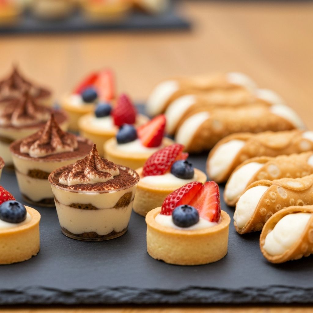 Finger food e dolci per evento