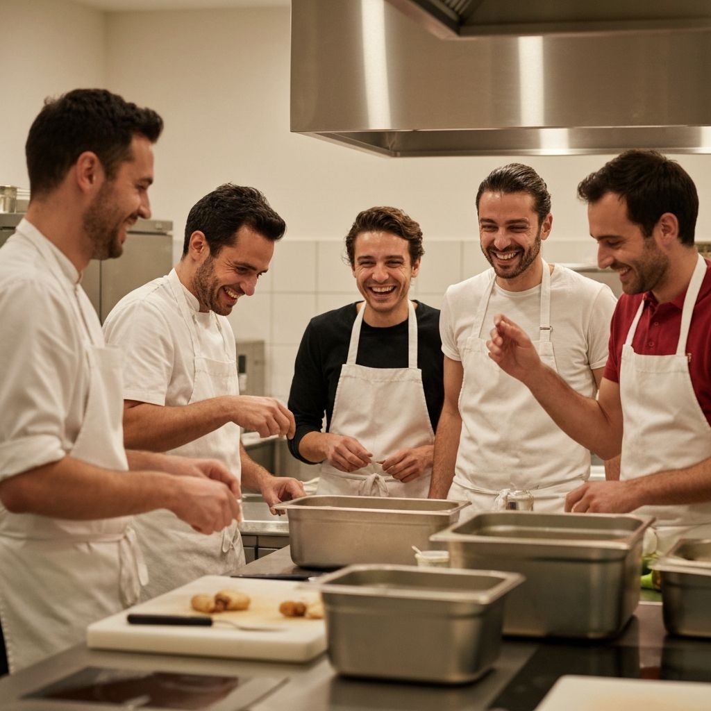 Il team di Stuzzichiamo al lavoro